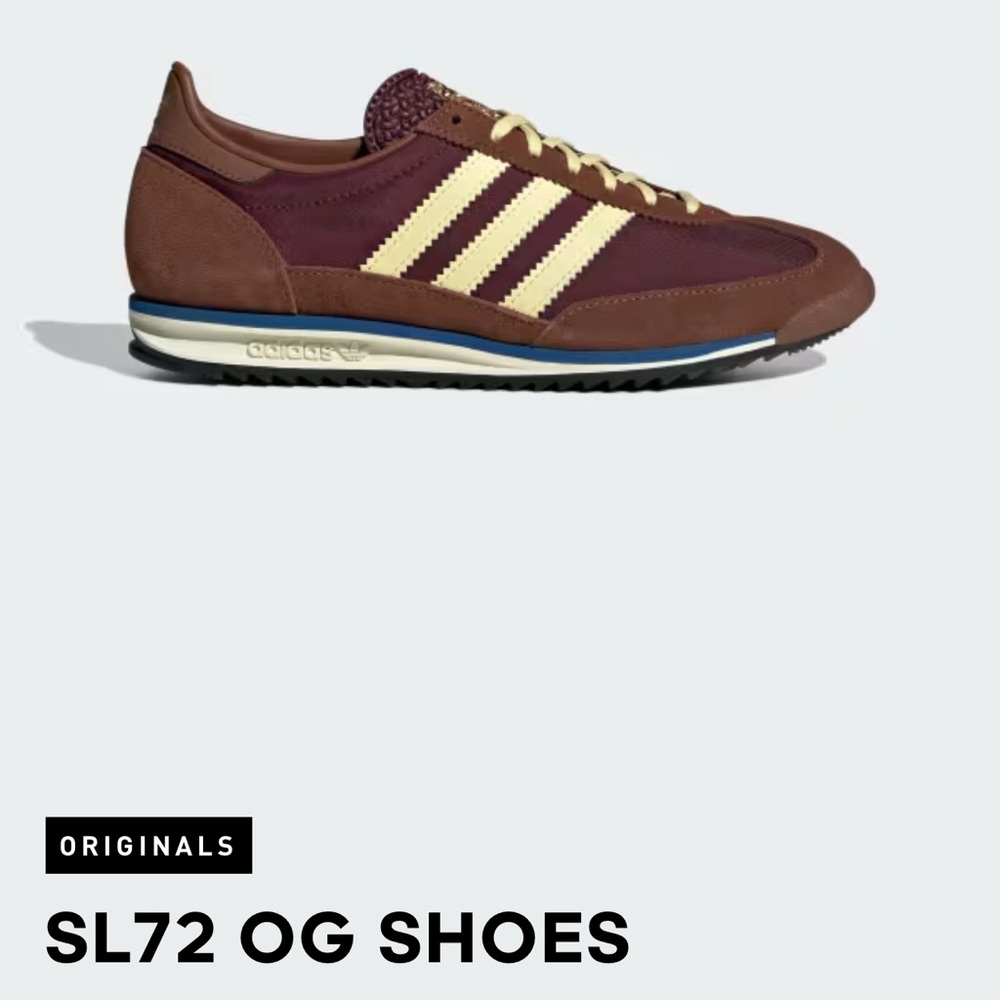 Adidas SL72 OG Shoes - Brown and Cream